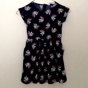 Free! H&M Girls Toddler Unicorn Dress Cotton